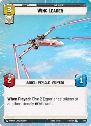 Wing Leader (Hyperspace) (SPARK OF REBELLION) Foil - Premium Star Wars: Unlimited Single from Spark of Rebellion - Just $1.23! Shop now at Game Crave Tournament Store