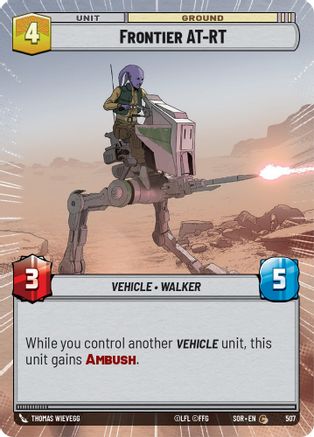 Frontier AT-RT (Hyperspace) (SPARK OF REBELLION) Foil - Premium Star Wars: Unlimited Single from Spark of Rebellion - Just $0.08! Shop now at Game Crave Tournament Store