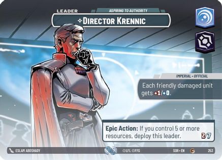 Director Krennic - Aspiring to Authority (Showcase) (SPARK OF REBELLION) Foil - Premium Star Wars: Unlimited Single from Spark of Rebellion - Just $32.68! Shop now at Game Crave Tournament Store