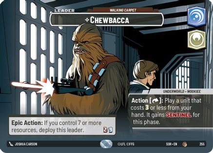 Chewbacca - Walking Carpet (Showcase) (SPARK OF REBELLION) Foil - Premium Star Wars: Unlimited Single from Spark of Rebellion - Just $33.17! Shop now at Game Crave Tournament Store