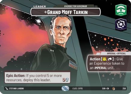 Grand Moff Tarkin - Oversector Governor (Showcase) (SPARK OF REBELLION) Foil - Premium Star Wars: Unlimited Single from Spark of Rebellion - Just $40.42! Shop now at Game Crave Tournament Store