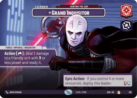 Grand Inquisitor - Hunting the Jedi (Showcase) (SPARK OF REBELLION) Foil - Premium Star Wars: Unlimited Single from Spark of Rebellion - Just $23.75! Shop now at Game Crave Tournament Store