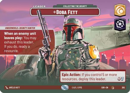 Boba Fett - Collecting the Bounty (Showcase) (SPARK OF REBELLION) Foil - Premium Star Wars: Unlimited Single from Spark of Rebellion - Just $84.84! Shop now at Game Crave Tournament Store