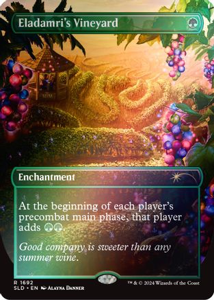 Eladamri's Vineyard (Rainbow Foil) (SLD-1692) - Secret Lair Drop Series Foil - Premium MTG Single from Wizards of the Coast - Just $0.37! Shop now at Game Crave Tournament Store