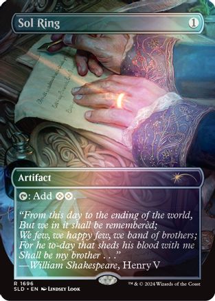 Sol Ring (1696) (Rainbow Foil) (SLD-1696) - Secret Lair Drop Series Foil - Premium MTG Single from Wizards of the Coast - Just $4.30! Shop now at Game Crave Tournament Store