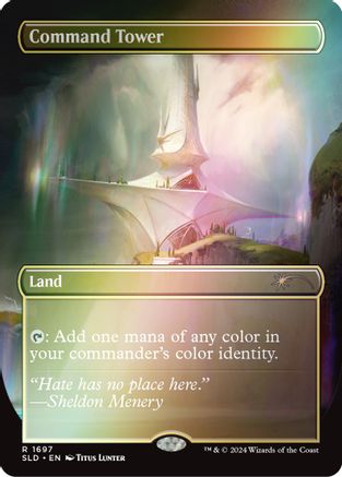 Command Tower (1697) (Rainbow Foil) (SLD-1697) - Secret Lair Drop Series Foil - Premium MTG Single from Wizards of the Coast - Just $2.09! Shop now at Game Crave Tournament Store
