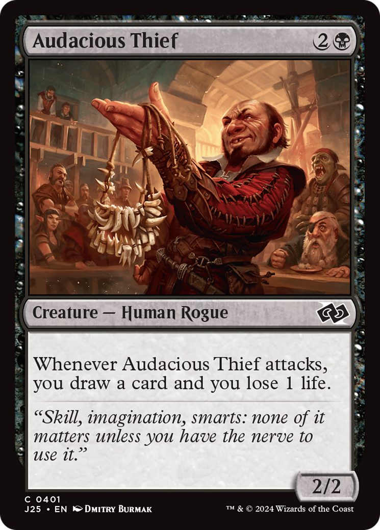 Audacious Thief (J25-401) - Foundations Jumpstart - Premium MTG Single from Wizards of the Coast - Just $0.25! Shop now at Game Crave Tournament Store