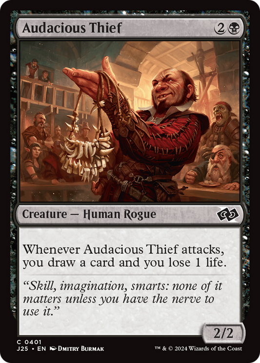 Audacious Thief (J25-401) - Foundations Jumpstart - Premium MTG Single from Wizards of the Coast - Just $0.25! Shop now at Game Crave Tournament Store