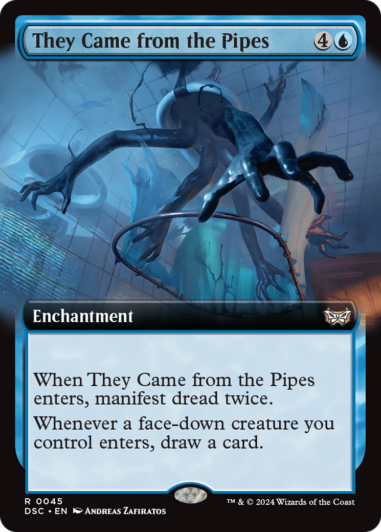 They Came from the Pipes (DSC-045) - Duskmourn: House of Horror Commander: (Extended Art) - Premium MTG Single from Wizards of the Coast - Just $0.26! Shop now at Game Crave Tournament Store