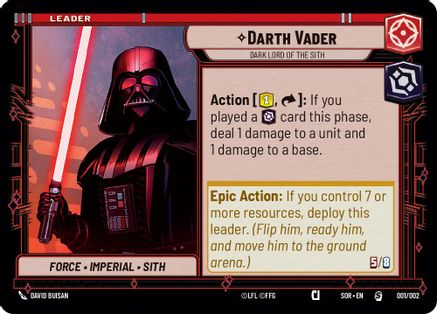 Darth Vader - Dark Lord of the Sith (PRERELEASE PROMOS) - Premium Star Wars: Unlimited Single from Prerelease Promos - Just $0.45! Shop now at Game Crave Tournament Store