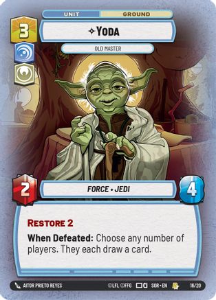 Yoda - Old Master (SPARK OF REBELLION: WEEKLY PLAY PROMOS) - Premium Star Wars: Unlimited Single from Weekly Play Promos - Just $0.19! Shop now at Game Crave Tournament Store