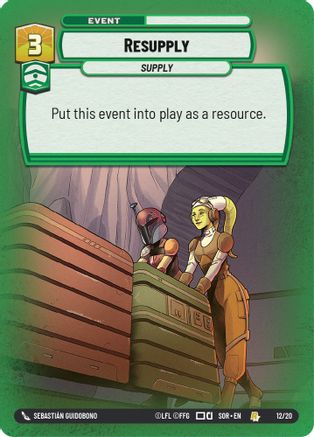 Resupply (SPARK OF REBELLION: WEEKLY PLAY PROMOS) Foil - Premium Star Wars: Unlimited Single from Weekly Play Promos - Just $0.31! Shop now at Game Crave Tournament Store