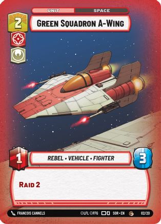 Green Squadron A-Wing (SPARK OF REBELLION: WEEKLY PLAY PROMOS) - Premium Star Wars: Unlimited Single from Weekly Play Promos - Just $0.08! Shop now at Game Crave Tournament Store
