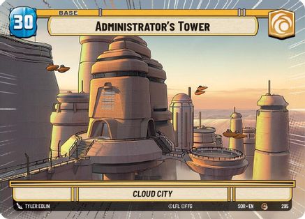 Administrator's Tower // Shield (Hyperspace) (295 // T04) - Spark of Rebellion - Premium Star Wars: Unlimited Single from Spark of Rebellion - Just $0.08! Shop now at Game Crave Tournament Store