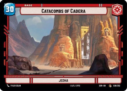 Catacombs of Cadera // Shield (26 // T02) - Spark of Rebellion - Premium Star Wars: Unlimited Single from Spark of Rebellion - Just $0.08! Shop now at Game Crave Tournament Store