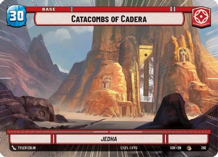 Catacombs of Cadera // Shield (Hyperspace) (292 // T04) - Spark of Rebellion - Premium Star Wars: Unlimited Single from Spark of Rebellion - Just $0.08! Shop now at Game Crave Tournament Store