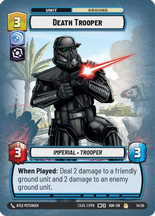 Death Trooper (SPARK OF REBELLION: WEEKLY PLAY PROMOS) - Premium Star Wars: Unlimited Single from Weekly Play Promos - Just $0.08! Shop now at Game Crave Tournament Store