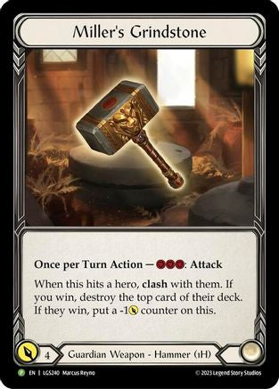 Miller's Grindstone - LGS240 (LGS240) - Flesh and Blood: Promo Cards Rainbow Foil