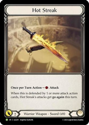 Hot Streak - LGS241 (LGS241) - Flesh and Blood: Promo Cards Rainbow Foil
