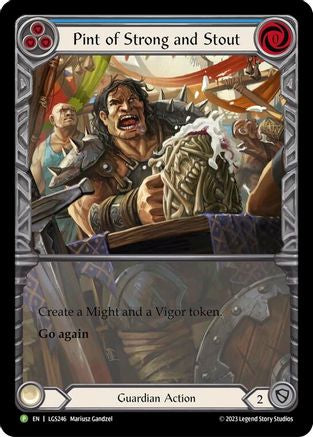 Pint of Strong and Stout - LGS246 (LGS246) - Flesh and Blood: Promo Cards Rainbow Foil