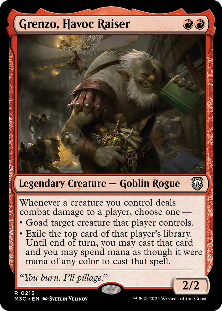 Grenzo, Havoc Raiser (M3C-213) - Modern Horizons 3 Commander Foil - Premium MTG Single from Wizards of the Coast - Just $0.25! Shop now at Game Crave Tournament Store