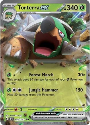 Torterra ex 12 - SV05 Temporal Forces Holofoil - Premium Pokemon Single from Nintendo - Just $0.69! Shop now at Game Crave Tournament Store