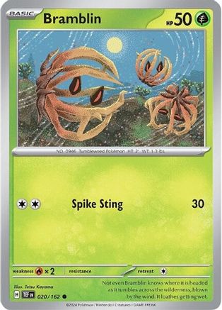 Bramblin 20 - SV05 Temporal Forces - Premium Pokemon Single from Nintendo - Just $0.25! Shop now at Game Crave Tournament Store