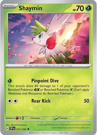 Shaymin 13 - SV05 Temporal Forces - Premium Pokemon Single from Nintendo - Just $0.25! Shop now at Game Crave Tournament Store