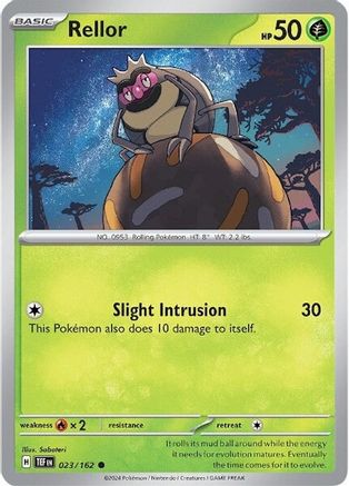 Rellor 23 - SV05 Temporal Forces Reverse Holofoil - Premium Pokemon Single from Nintendo - Just $0.25! Shop now at Game Crave Tournament Store