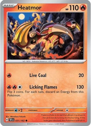 Heatmor 31 - SV05 Temporal Forces - Premium Pokemon Single from Nintendo - Just $0.25! Shop now at Game Crave Tournament Store