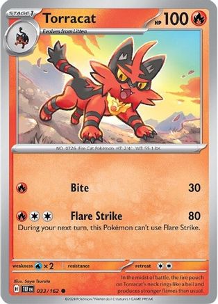 Torracat 33 - SV05 Temporal Forces - Premium Pokemon Single from Nintendo - Just $0.25! Shop now at Game Crave Tournament Store