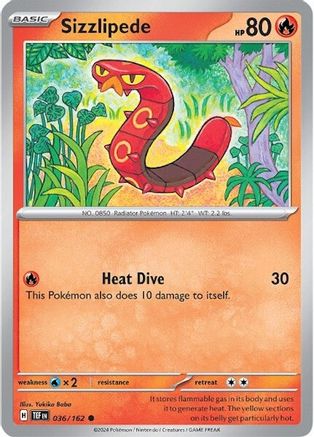 Sizzlipede 36 - SV05 Temporal Forces - Premium Pokemon Single from Nintendo - Just $0.25! Shop now at Game Crave Tournament Store