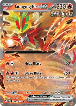 Gouging Fire ex 38 - SV05 Temporal Forces Holofoil - Premium Pokemon Single from Nintendo - Just $0.55! Shop now at Game Crave Tournament Store