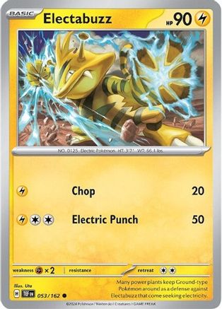 Electabuzz 53 - SV05 Temporal Forces - Premium Pokemon Single from Nintendo - Just $0.25! Shop now at Game Crave Tournament Store