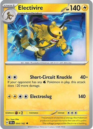 Electivire 54 - SV05 Temporal Forces - Premium Pokemon Single from Nintendo - Just $0.25! Shop now at Game Crave Tournament Store