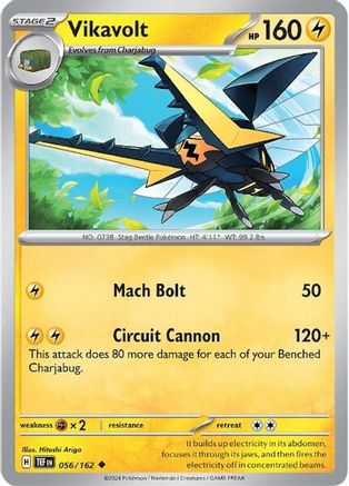 Vikavolt 56 - SV05 Temporal Forces - Premium Pokemon Single from Nintendo - Just $0.25! Shop now at Game Crave Tournament Store