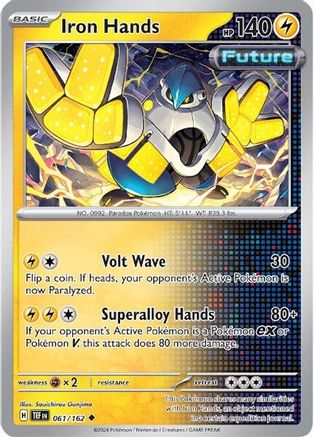 Iron Hands 61 - SV05 Temporal Forces - Premium Pokemon Single from Nintendo - Just $0.25! Shop now at Game Crave Tournament Store