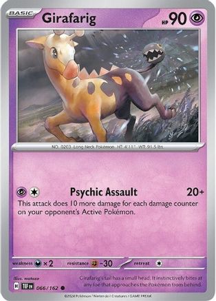 Girafarig 66 - SV05 Temporal Forces - Premium Pokemon Single from Nintendo - Just $0.25! Shop now at Game Crave Tournament Store