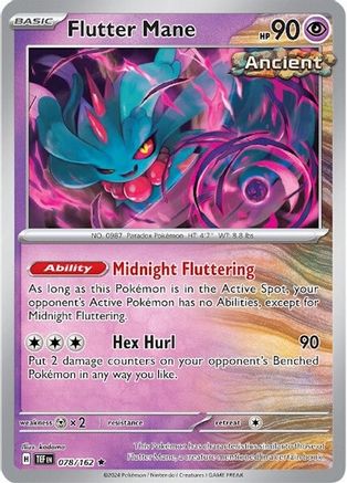 Flutter Mane 78 - SV05 Temporal Forces Reverse Holofoil - Premium Pokemon Single from Nintendo - Just $0.50! Shop now at Game Crave Tournament Store