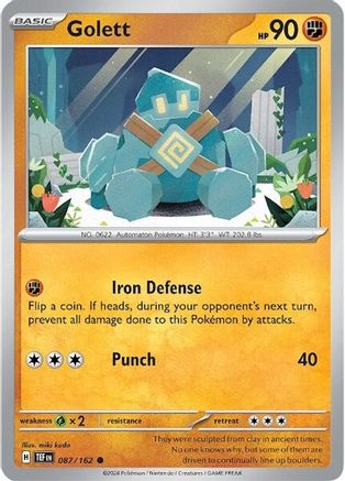 Golett 87 - SV05 Temporal Forces Reverse Holofoil - Premium Pokemon Single from Nintendo - Just $0.25! Shop now at Game Crave Tournament Store