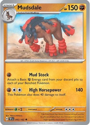 Mudsdale 92 - SV05 Temporal Forces - Premium Pokemon Single from Nintendo - Just $0.25! Shop now at Game Crave Tournament Store