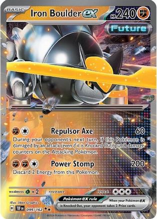 Iron Boulder ex 99 - SV05 Temporal Forces Holofoil - Premium Pokemon Single from Nintendo - Just $0.50! Shop now at Game Crave Tournament Store