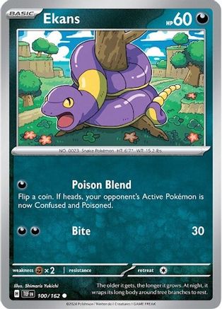 Ekans 100 - SV05 Temporal Forces - Premium Pokemon Single from Nintendo - Just $0.25! Shop now at Game Crave Tournament Store