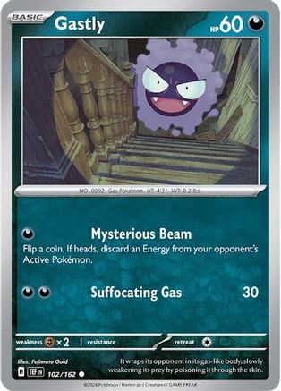 Gastly 102 - SV05 Temporal Forces - Premium Pokemon Single from Nintendo - Just $0.25! Shop now at Game Crave Tournament Store