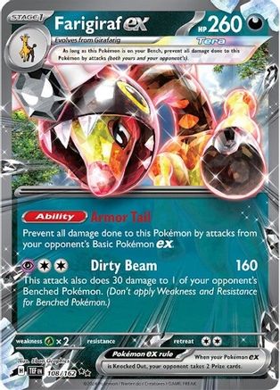 Farigiraf ex 108 - SV05 Temporal Forces Holofoil - Premium Pokemon Single from Nintendo - Just $0.50! Shop now at Game Crave Tournament Store