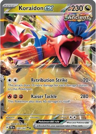 Koraidon ex 120 - SV05 Temporal Forces Holofoil - Premium Pokemon Single from Nintendo - Just $0.50! Shop now at Game Crave Tournament Store