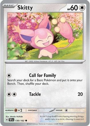 Skitty 130 - SV05 Temporal Forces - Premium Pokemon Single from Nintendo - Just $0.25! Shop now at Game Crave Tournament Store