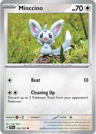 Minccino 136 - SV05 Temporal Forces - Premium Pokemon Single from Nintendo - Just $0.25! Shop now at Game Crave Tournament Store