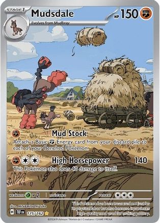 Mudsdale 175 - SV05 Temporal Forces Holofoil - Premium Pokemon Single from Nintendo - Just $2! Shop now at Game Crave Tournament Store