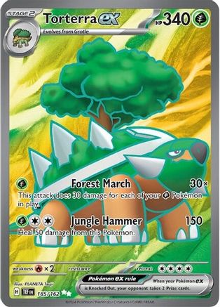 Torterra ex 185 - SV05 Temporal Forces Holofoil - Premium Pokemon Single from Nintendo - Just $2.22! Shop now at Game Crave Tournament Store